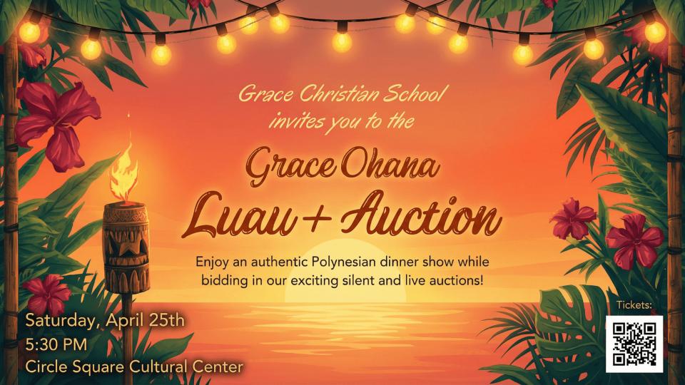 Grace Ohana Luau Banner